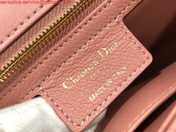 Replica Dior Large Caro Bag M9243 Calfskin Pink Gold 10