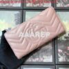 Replica Gucci 443123 GG Marmont Zip Around Wallet Pink 2