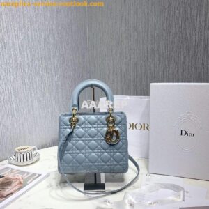 Replica Christian Dior Lady Dior Quilted in Lambskin Leather Bag Baby 2