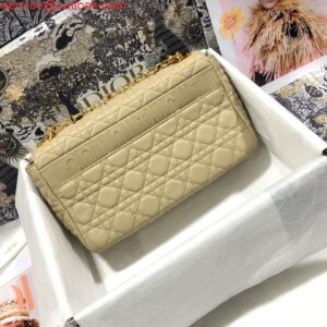 Replica Dior M9243 Large Caro Bag Calfskin Apricot