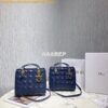 Replica Christian Dior Lady Dior Quilted in Lambskin Leather Bag Sky B 2