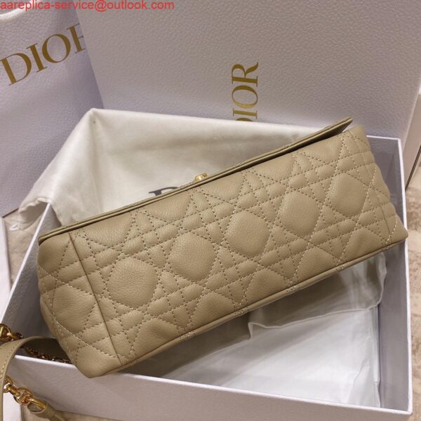 Replica Dior Medium Caro Bag Calfskin M9242 Apricot 4