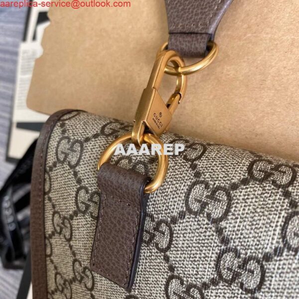 Replica Gucci 489617 Neo Vintage GG Supreme Belt Bag Brown 2