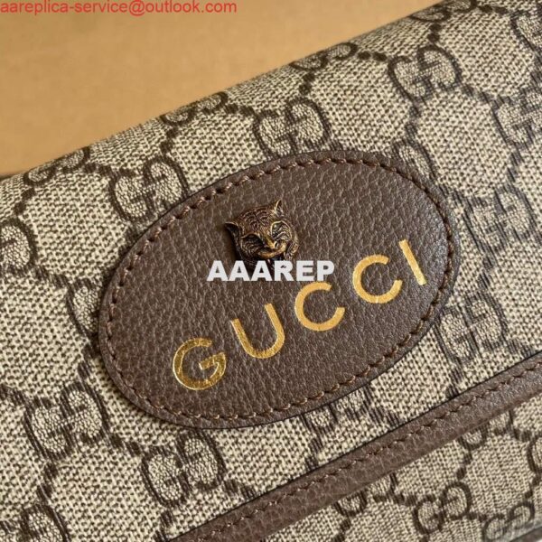 Replica Gucci 493930 Neo Vintage GG Supreme Belt Bag Beige 5