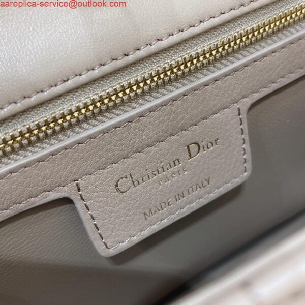 Replica Dior Medium Caro Bag Calfskin M9242 Kakhi 10