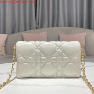 Replica Dior S5135 Caro Macrocannage Pouch Latte Quilted Macrocannage Calfskin 2