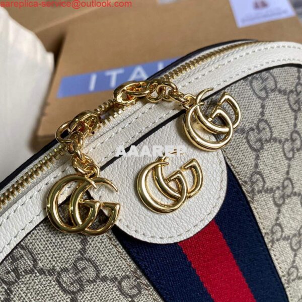 Replica Gucci 499621 Ophidia Small GG Shoulder Bag Beige White 2