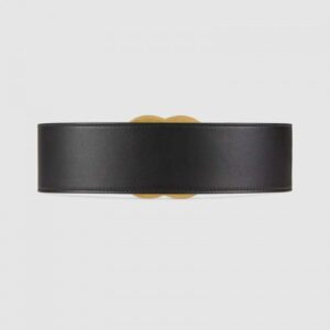 Replica Gucci Leather belt with crystal Double G buckle 550110 2