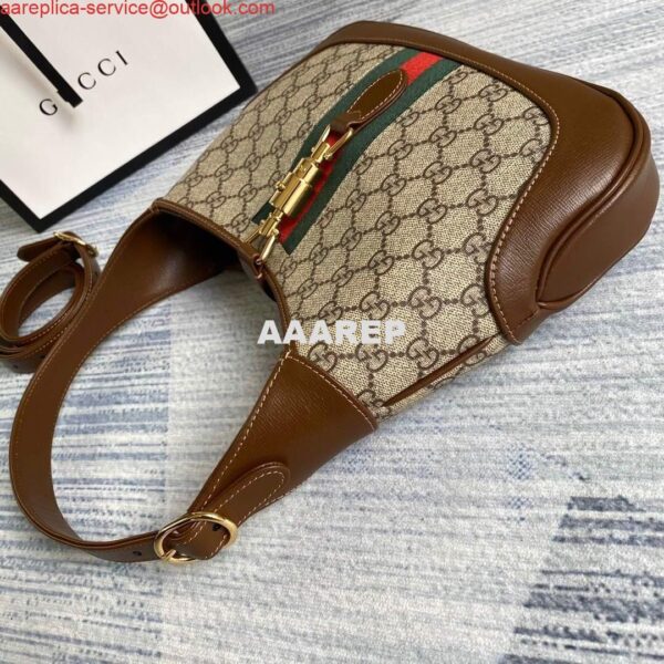 Replica Gucci 636706 Jackie Vintage Underarm Bag Brown 5