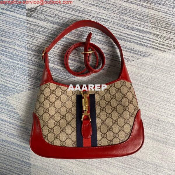 Replica Gucci 636706 Jackie Vintage Underarm Bag Red 4