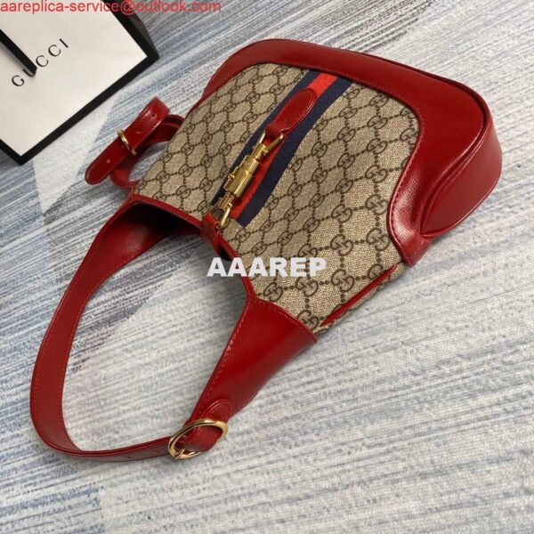 Replica Gucci 636706 Jackie Vintage Underarm Bag Red 6