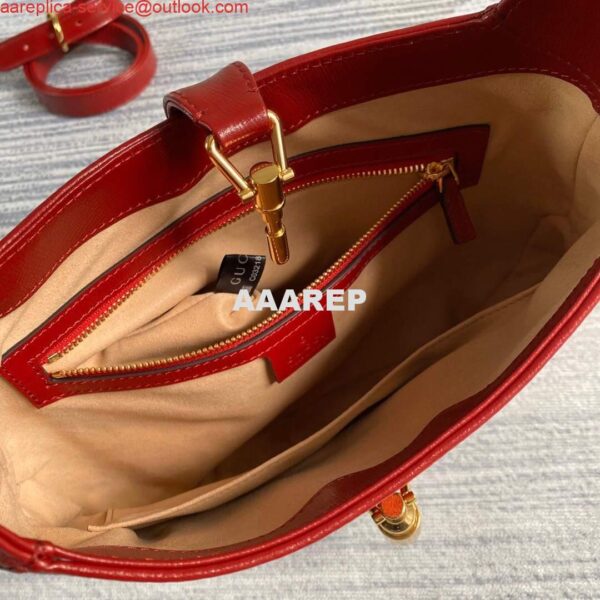 Replica Gucci 636706 Jackie Vintage Underarm Bag Red 9