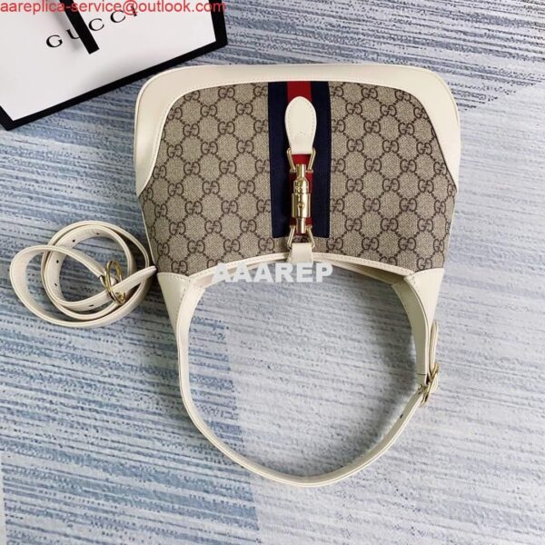 Replica Gucci 636706 Jackie Vintage Underarm Bag White 4