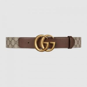 Replica GG belt with Double G buckle 400593