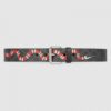 Replica Gucci Camarel Leather Belt With Double G Buckle