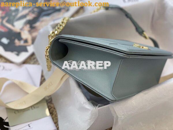 Replica Dior "Diorama" Flap in Grainy Calfskin with Large Cannage Moti 11