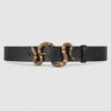 Replica Gucci Leather belt with tiger head buckle 451155 2