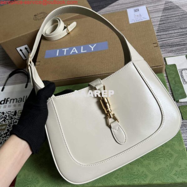 Replica Gucci 636709 Jackie 1961 Small Shoulder Bag White 5