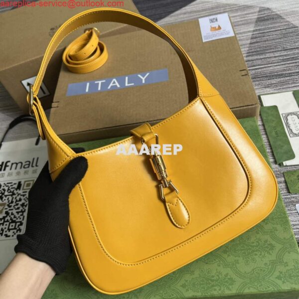 Replica Gucci 636709 Jackie 1961 Small Shoulder Bag Yellow 3