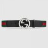 Replica Gucci Tiger Print GG Supreme Belt With Square Buckle