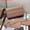 Replica Dior S0204 Lady Dior Pouch Patent Cannage Calfskin Green