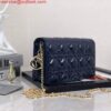 Replica Dior S0204 Lady Dior Pouch Patent Cannage Calfskin Light Pink