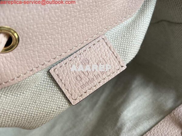 Replica Gucci 550620 Ophidia jumbo GG mini bucket bag Light pink 10