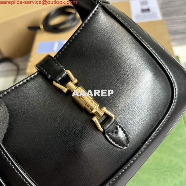 Replica Gucci 637091 Jackie 1961 mini shoulder bag Black 5