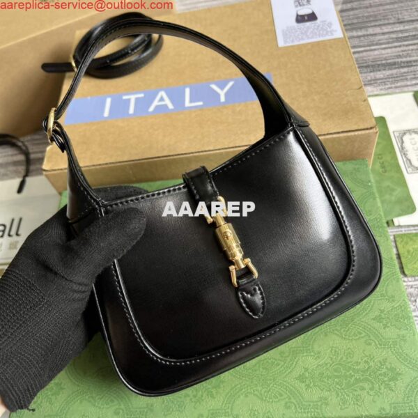 Replica Gucci 637091 Jackie 1961 mini shoulder bag Black 10