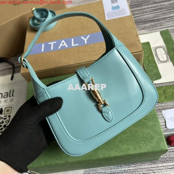 Replica Gucci 637091 Jackie 1961 mini shoulder bag Light blue 3