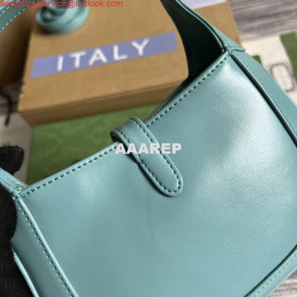 Replica Gucci 637091 Jackie 1961 mini shoulder bag Light blue 7