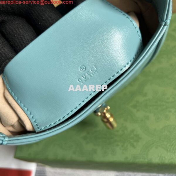 Replica Gucci 637091 Jackie 1961 mini shoulder bag Light blue 8