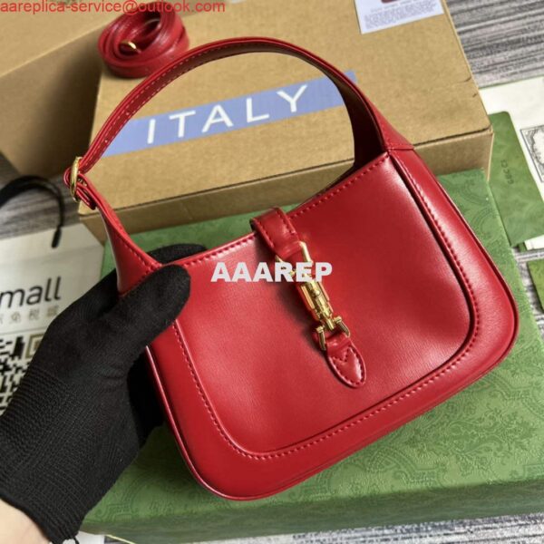 Replica Gucci 637091 Jackie 1961 mini shoulder bag Red 9