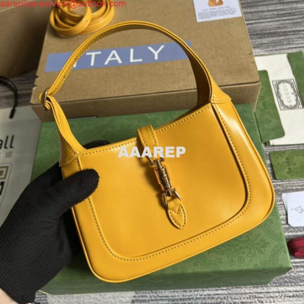 Replica Gucci 637091 Jackie 1961 mini shoulder bag Yellow 8