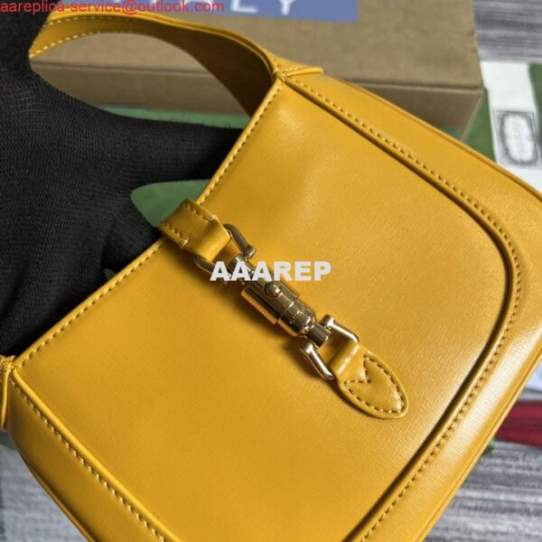 Replica Gucci 637091 Jackie 1961 mini shoulder bag Yellow 9