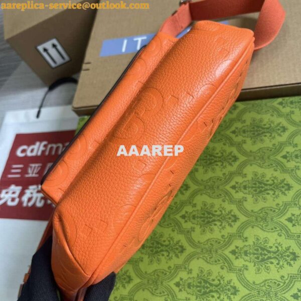 Replica Gucci 645093 Jumbo GG Belt Bag Orange 9