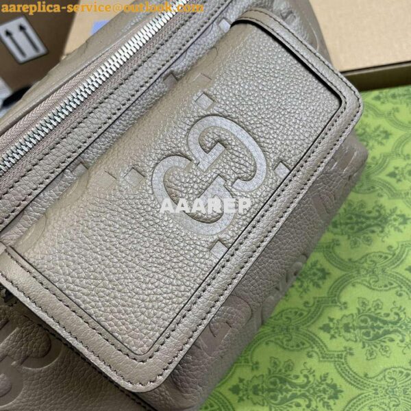 Replica Gucci 645093 Jumbo GG Belt Bag Taupe 7