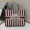 Replica Dior Book Tote Burgundy Dior Oblique Embroidered Velvet M1286 2