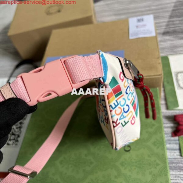 Replica Gucci 650299 The North Face x Gucci belt bag Pink 4