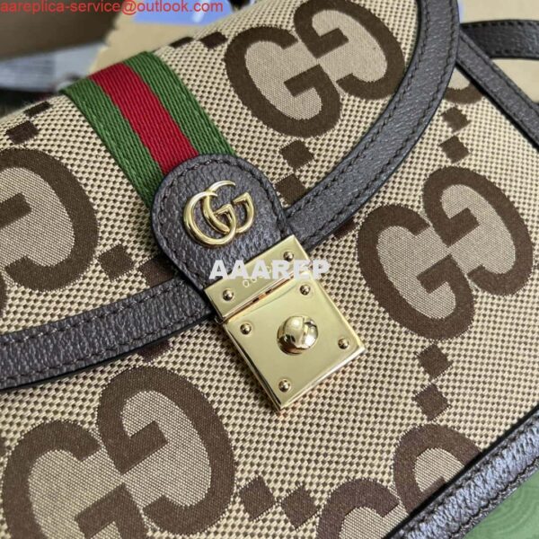 Replica Gucci 651055 Ophidia GG small top handle bag Camel and banana 5