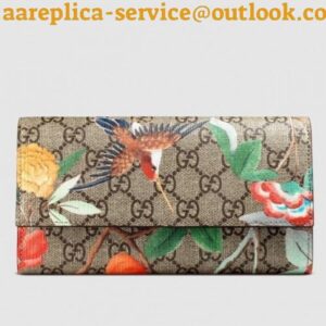 Replica Gucci GG Supreme Tian Continental Wallet