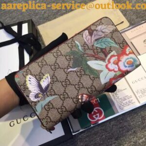 Replica Gucci GG Supreme Tian Zip Around Wallet 2