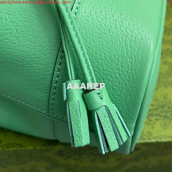 Replica Gucci 550620 Ophidia mini bucket bag with Double G Mint Green 6