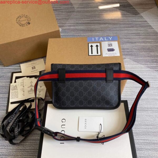 Replica Gucci 598113 Ophidia GG Black Belt Bag 3