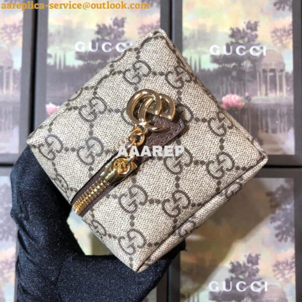 Replica Gucci 611001 GG Ophidia GG Cosmetic Case Beige Brown 7