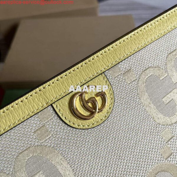 Replica Gucci 625549 Ophidia jumbo GG pouch Banana 5