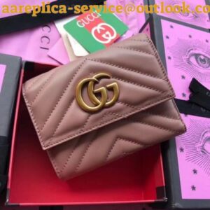 Replica Gucci Nude GG Marmont Matelasse Wallet 2