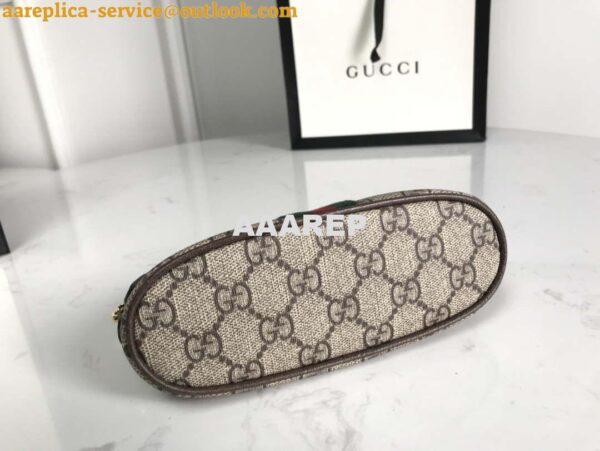 Replica Gucci 625550 Ophidia GG medium cosmetic case Beige &ebony 6