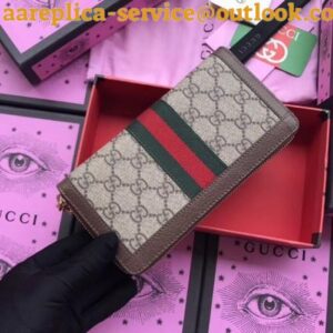 Replica Gucci Ophidia GG Supreme Zip Around Wallet 2