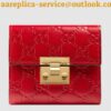 Replica Gucci Pink GG Marmont Zip Around Wallet 2